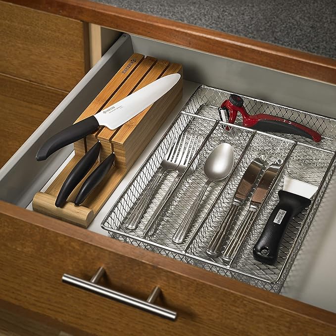 Kyocera’s Revolution 4-Piece Ceramic Knife Set: Ceramic Chef Knife For Your Cooking Needs, 7" Chef's Santoku, 5.5" Santoku, 4.5" Utility & 3" Paring Knives, Black/White