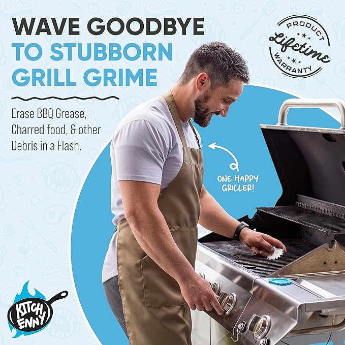 Bristle-Free Grill Scraper Gadget for Dads Who Like Grilling and Have Everything