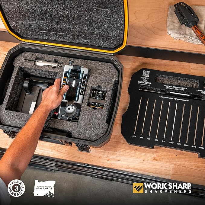 Work Sharp Professional Precision Adjust Elite Knife Sharpener Kit, Sharpen Every Knife You Own