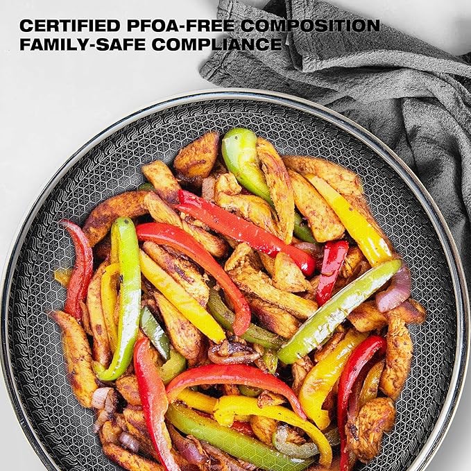 Non Stick Frying Pans 10-inch/11-inch, Nonstick Frying Pan with Induction Compatible Base, Durable & Easy Clean for Gas/Electric Stove (10 inches)