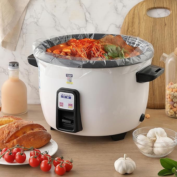 20 Pack Slow Cooker Liners, (Fits 3-8 Quarts) Disposable Oval Slow Cooker Bags for Crock Pot, BPA-Free and Easy to Clean, 13"x 21"