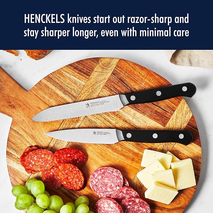 Henckels Solution 14-pc Self-Sharpening Knife Block Set - Black