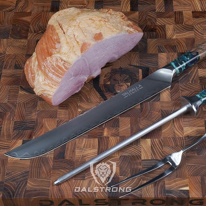 Dalstrong Honing Rod - 10 inch - Valhalla Series - SUS430 Stainless Steel - Resin & Wood Handle - Razor Sharp Kitchen Knife Sharpener Chef Knife Polish - Honing Steel - Gift Sharpening Rod