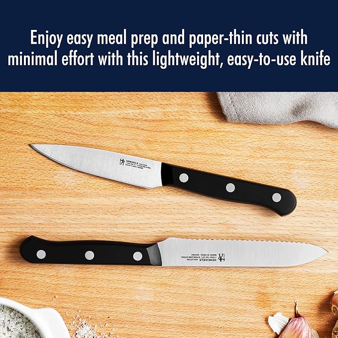 HENCKELS Solution Razor-Sharp 3-pc Starter Knife Set, German Engineered Informed by 100+ Years of Mastery