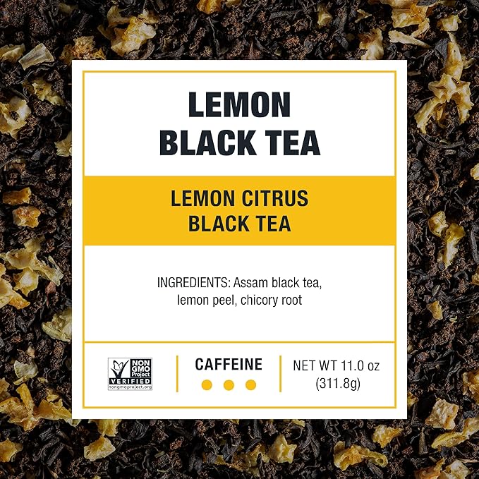 Tiesta Tea - Lemon Black Cold Brew, Loose Leaf, Lemon Citrus Black Tea, Premium High Caffeinated Blend, Cold Brew Packets, Makes 64 oz of Pitcher Per Bag (Pack of 10)