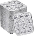 9-Cavity Mini Cupcake and Muffin Pans | Disposable Aluminium Baking Pans | Use for Baking Mini Muffin, Cupcake, Cake | For Weddings, Parties, Birthdays, Gatherings (12 Pack)