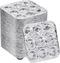 9-Cavity Mini Cupcake and Muffin Pans | Disposable Aluminium Baking Pans | Use for Baking Mini Muffin, Cupcake, Cake | For Weddings, Parties, Birthdays, Gatherings (48 Pack)
