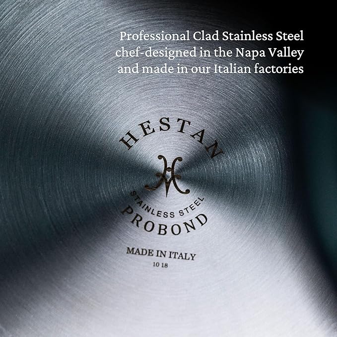 Hestan - ProBond Collection - Professional Clad Stainless Steel Stock Pot, Induction Cooktop Compatible, 8 Quart
