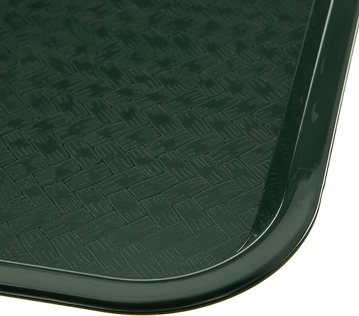 Carlisle FoodService Products CT121608 Café Standard Cafeteria / Fast Food Tray, 12" x 16", Forest Green