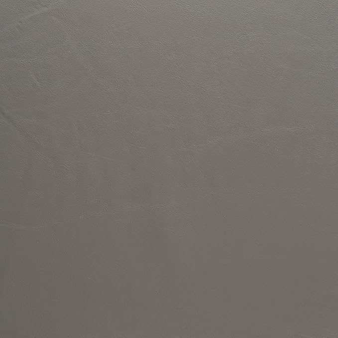 Yourtablecloth Heavy Duty Vinyl Round Fitted Tablecloth (Table Cover) with Flannel Backing Vibrant Colors Elasticized Tablecloth Great for Indoor and Outdoor Dining and Playing Cards 60” Grey
