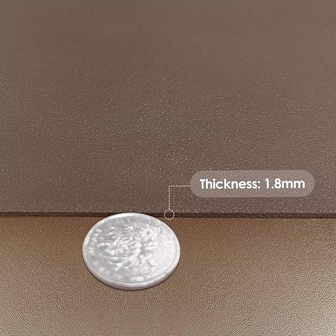 Vanity Protector Mat - Can Be Used On Both Sides Waterproof and Easy to Clean Good Flatness Used for Dresser Table(Mud Color+Champagne Gold 10x48)