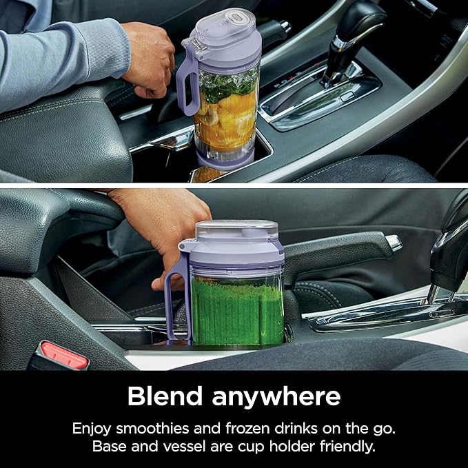 Ninja BC251LD Blast Max Personal Cordless Blender for Smoothies, Blend, Ice Crush, 22 oz. Twist & Go Vessel, Lavender - Certified Refurbished