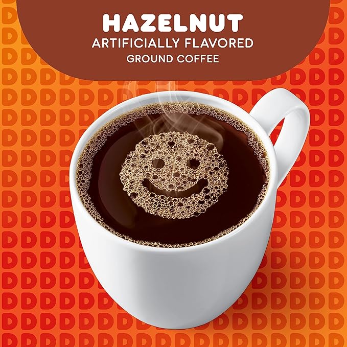 Dunkin' Hazelnut Flavored Coffee, 10 Keurig K-Cup Pods