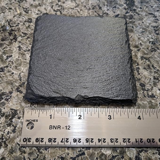 Power & Protection: V-Twin Engine Coasters for Your Ride - Square Slate - Set of 6