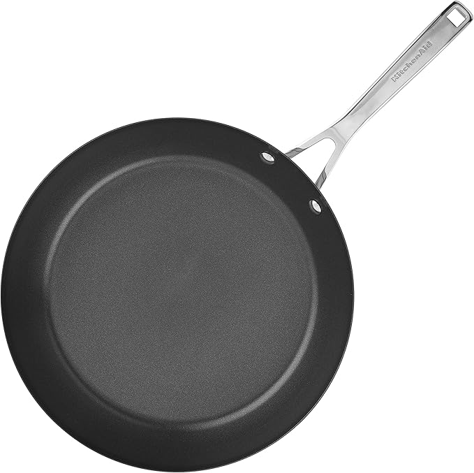 KitchenAid 71010 3-Ply Base Brushed Stainless Steel Nonstick Frying Pan/Fry Pan/Skillet, 12 Inch