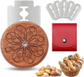 UFO Bread Lame Cutter for Homemade Sourdough,Bread Scorer Tool for Sourdough with 5 Blades and Storage Cover,Slashing Tool Bread Cutting Knife for Artisan Bread and Makers (Circle-red)