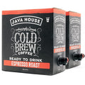 Java House Cold Brew Coffee on Tap (Pack of 2) – Premium 100% Arabica Dark Roast – Smooth Espresso Flavor with Dark Chocolate Notes – 1 Gallon Box (16 Servings) – Ready to Drink, No Brewing Required, Fridge-Friendly