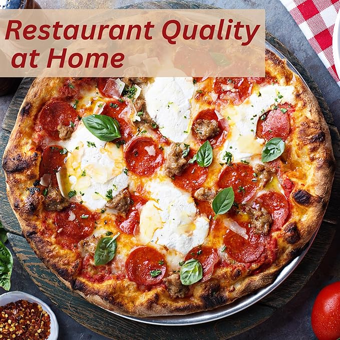 ThermiChef 14" by 20" Pizza Steel (3/8" Deluxe Thickness) - Multipurpose Cooking Steel for Ovens & Grills - Made in the USA