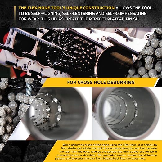 Brush Research BC158800 FLEX-HONE®, 1-5/8" (41.3mm) Diameter, 800 Grit, Silicon Carbide, for Mild Steel, Stainless Steel, Cast Iron and Softer Ferrous Materials