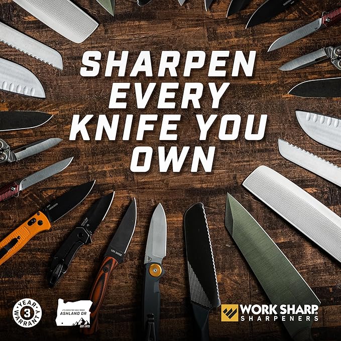 Work Sharp Precision Adjust Elite Set Knife Sharpener value combo bundle with the Guided Field Knife Sharpener