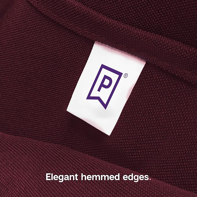 Gee Di Moda Rectangle Tablecloth - 70 x 120 Inch Burgundy Table Cloth for 6 or 8 Foot Rectangle Table - Heavy Duty Washable Fabric - for Buffet Table, Holiday Party, Dinner, Wedding & Baby Shower