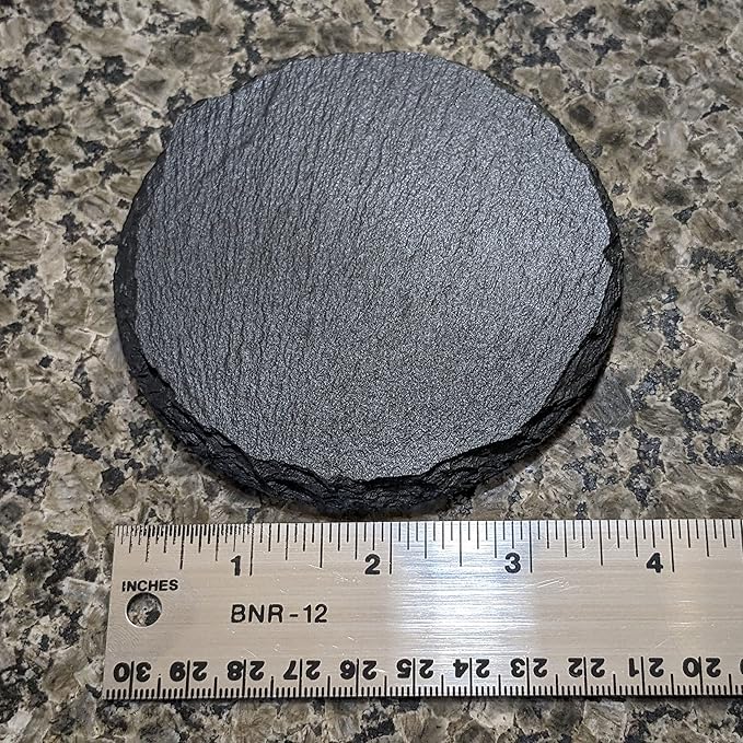 Ride The Fire: Flaming Chopper Motorcycle Coasters - Round Slate - Set of 5