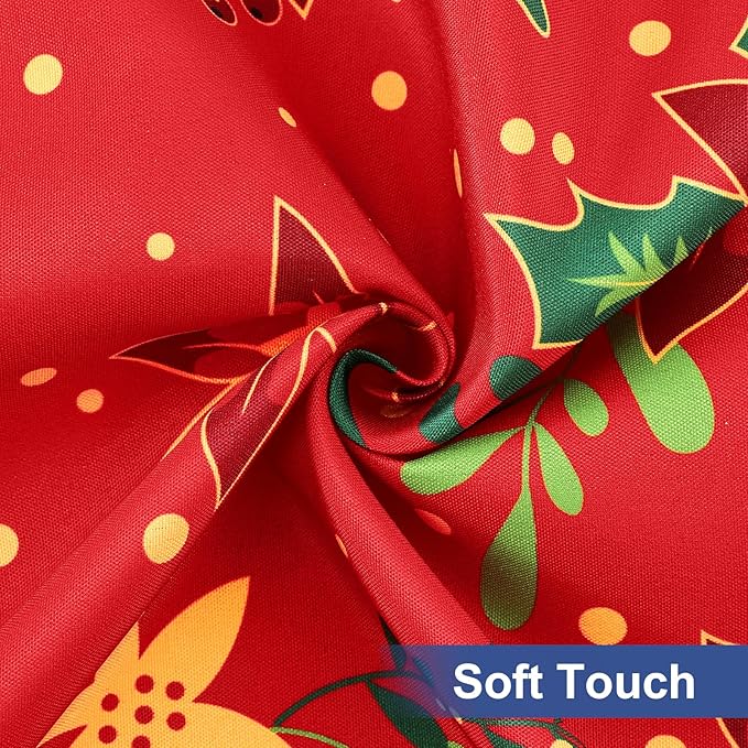 homing Rectangle Table Cloth Cover, Waterproof Polyester Elastic Fitted Tablecloth, Fits for 8 Foot Folding Tables, Washable Table Protector for Christmas, Holiday, Party (Flowers, 30" x 96")
