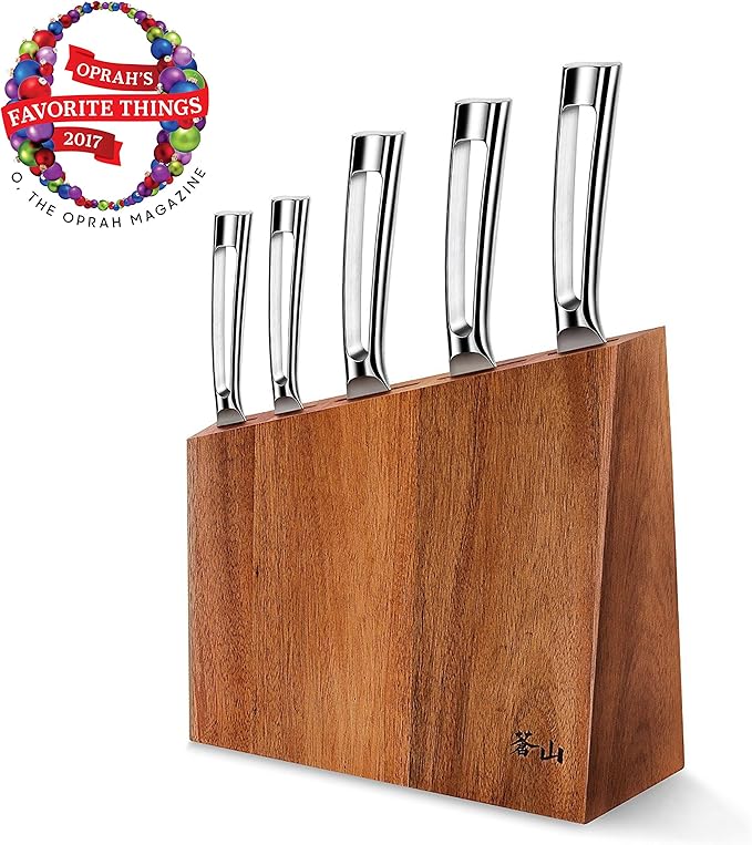 Cangshan N1 Series 59205 6-Piece German Steel Forged Knife Block Set, Oprah's Favorite Things 2017