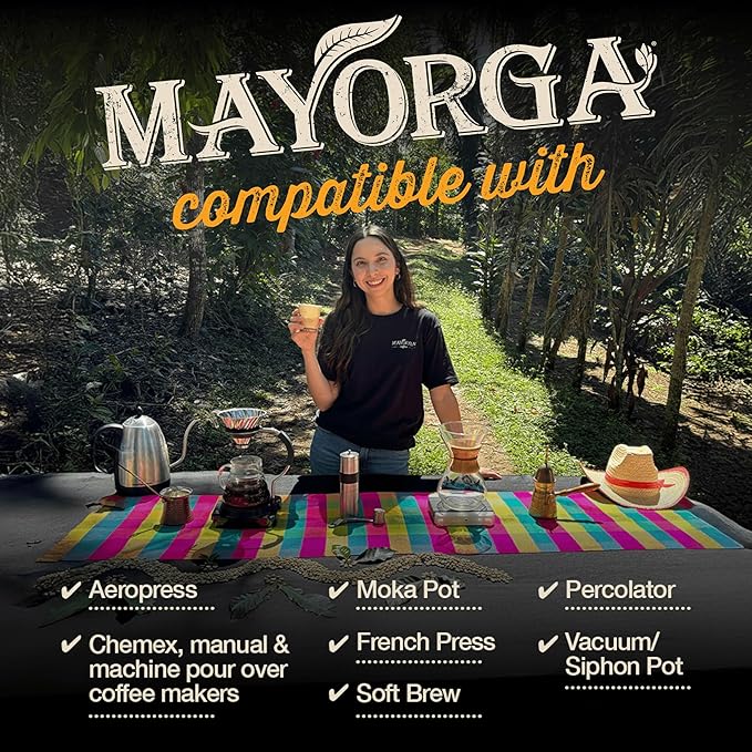 Mayorga Seasonal Dark Roast Coffee, 2 lb bag - Winter Blend Coffee Roast - 100% Arabica Whole Coffee Beans - Bold & Smooth Organic Coffee - Specialty Grade, Non-GMO, Direct Trade, Kosher