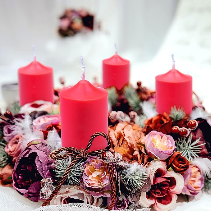 MILIVIXAY 2PCS Pillar Candle Mold -Height: 3.0inch,Diameter:2.0inch-30ft Long Wicks, 2pcs Wick Holders, a Mold Sealer and a Lead Wire Included as a Gift.