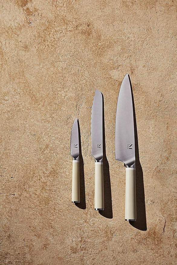 MATERIAL Knife Trio + Stand (Cool Neutral/White Ash)