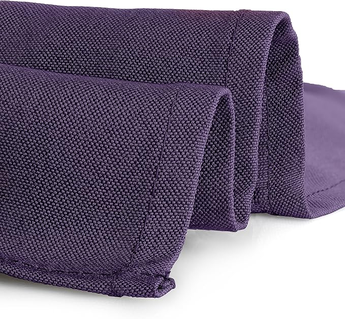 Gee Di Moda Rectangle Tablecloth - 90 x 156 Inch Purple Table Cloth for 8 Foot Table with Floor-Length Drop - Heavy Duty Washable Fabric - 8 Ft Buffet Table, Holiday Party, Wedding & Baby Shower
