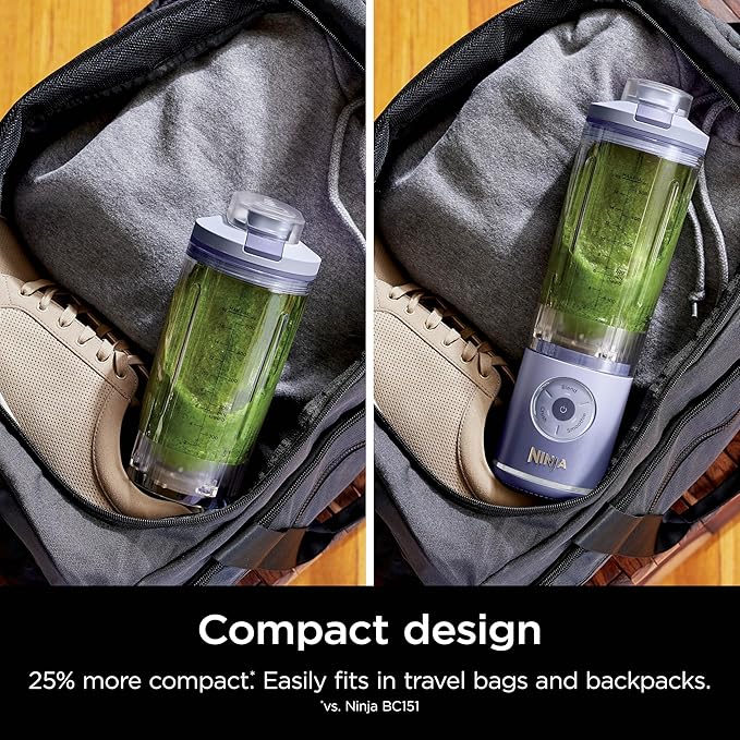 Ninja BC251LD Blast Max Personal Cordless Blender for Smoothies, Blend, Ice Crush, 22 oz. Twist & Go Vessel, Lavender - Certified Refurbished